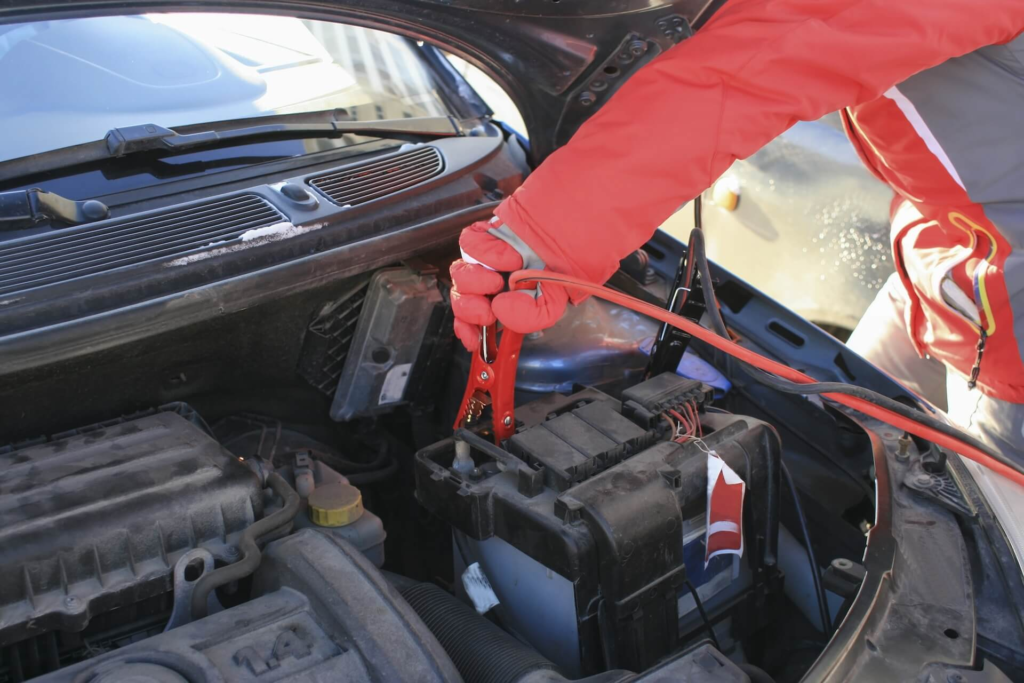 Hybrid vehicle jump-start service